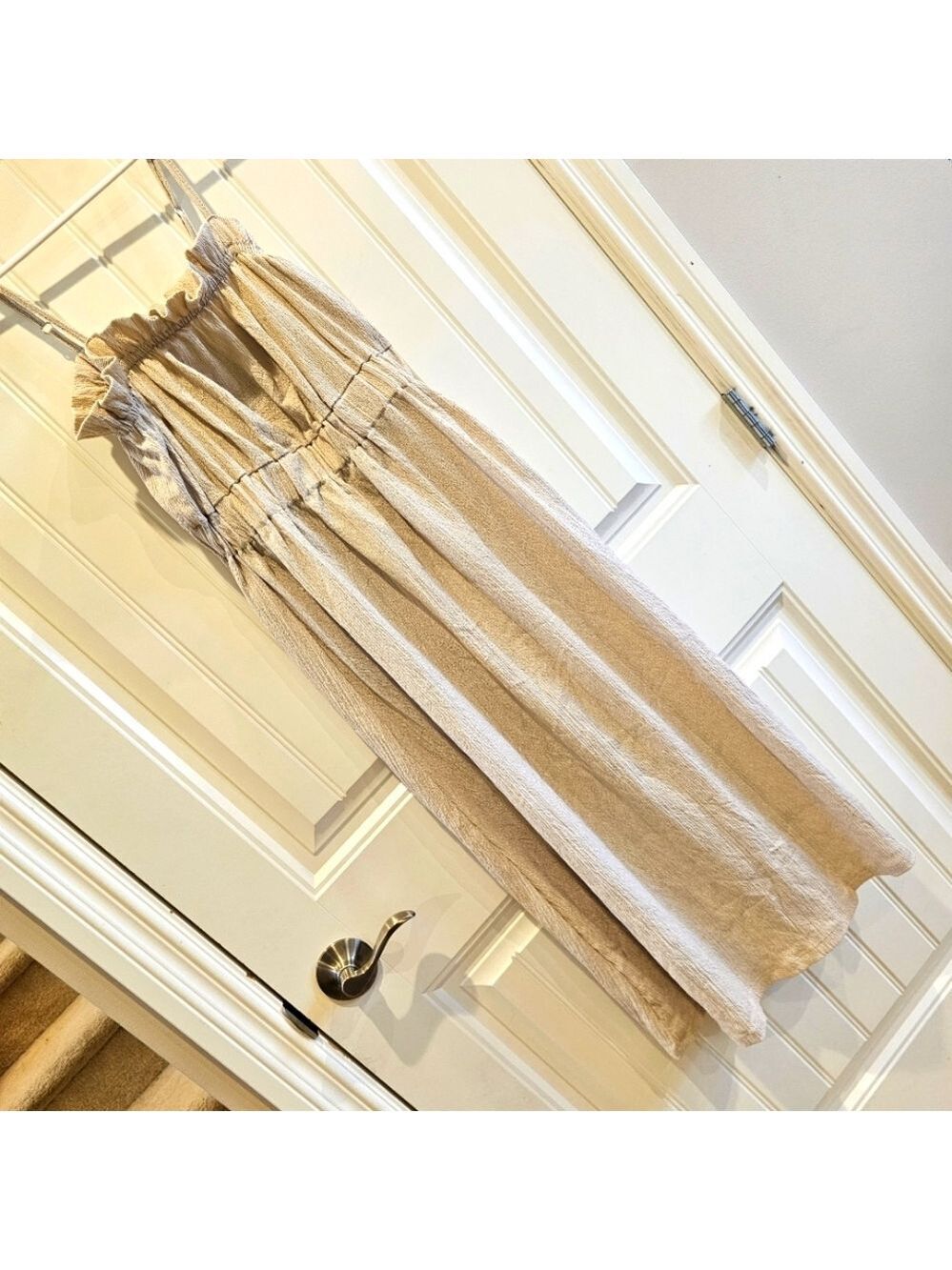 H&M Cream Maxi Dress